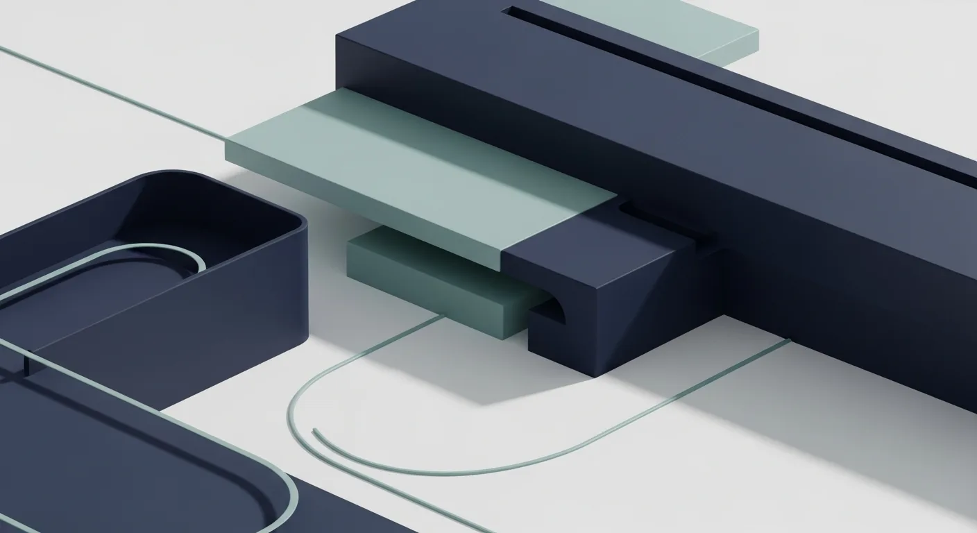 Abstract minimal composition representing clean, modern web architecture